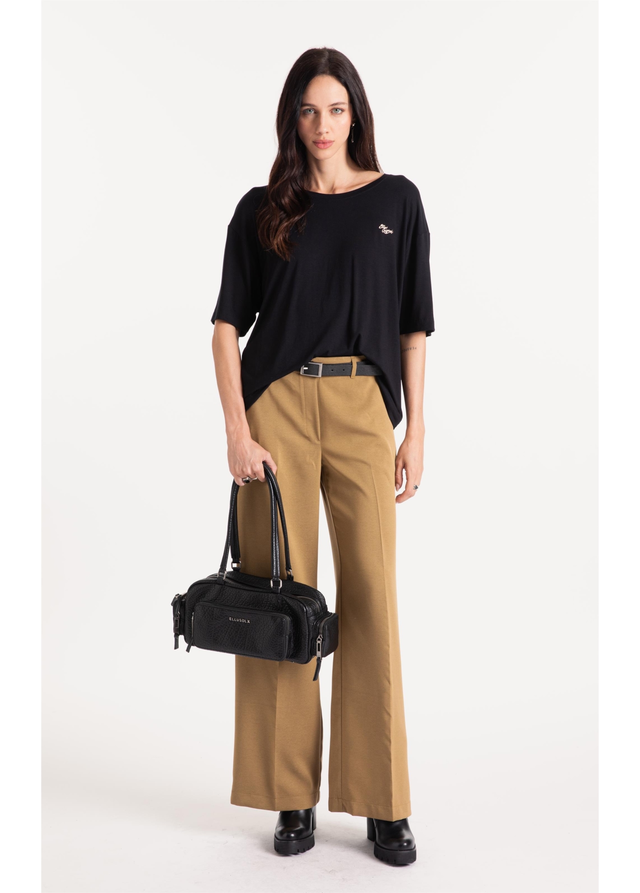 Calça Lilla Patte D`eph Buttons Ocre